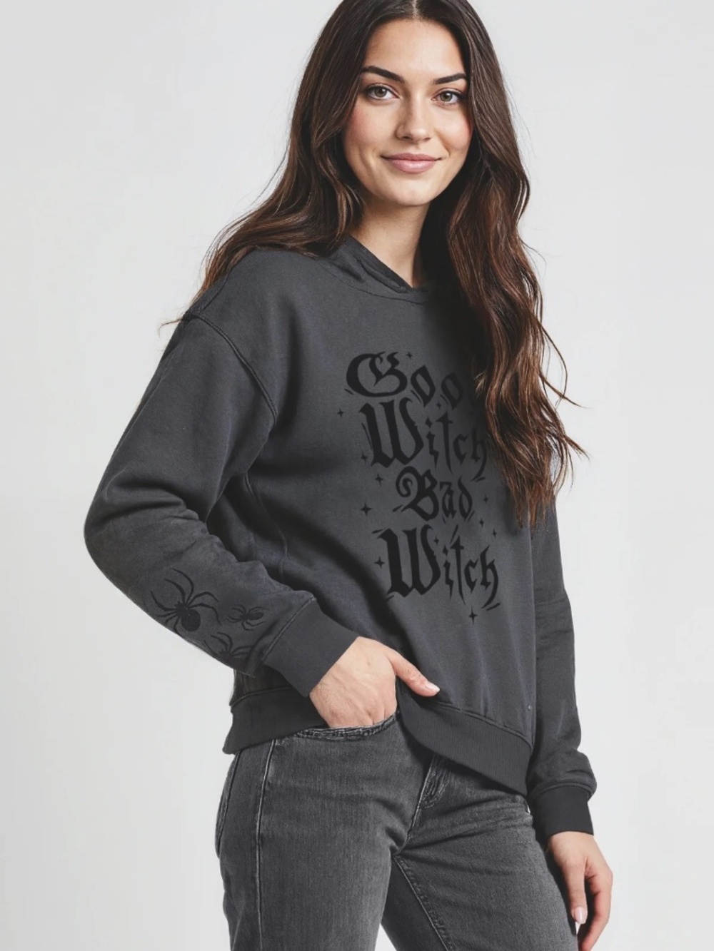 NWT Wildfox Good Witch Bad Witch Blake Hoodie Pirate Spiders Halloween Gothic